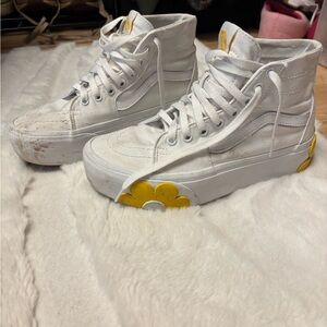 Vans White High-Top Sneakers